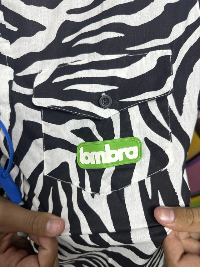 CAMISA DE BOTÃO ZEBRA LOMBRA