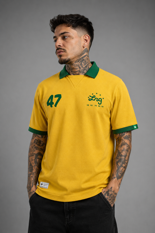 CAMISA POLO BRASIL LIFTED JERSEY LRG