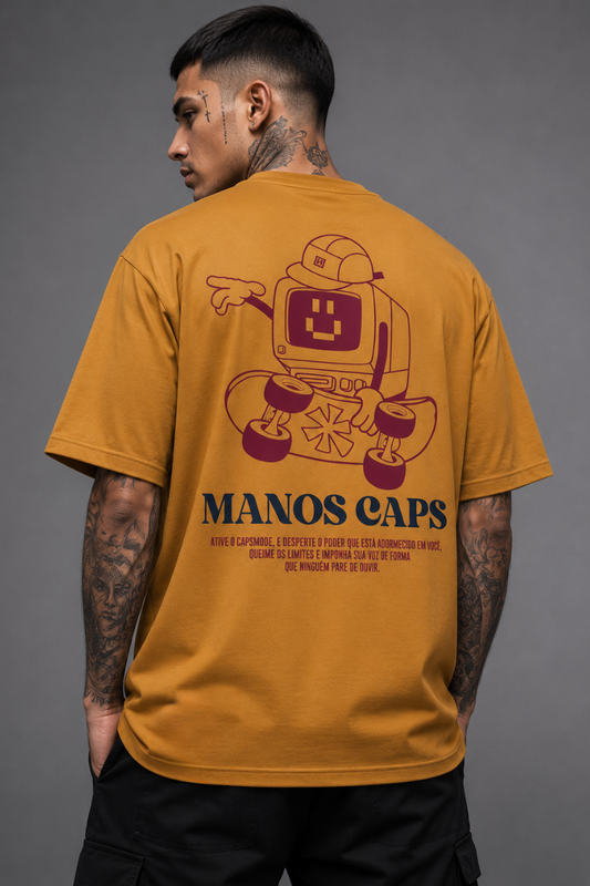 CAMISETA MANOS CAPS OVERSIZED ESSENTIAL COMPUTER