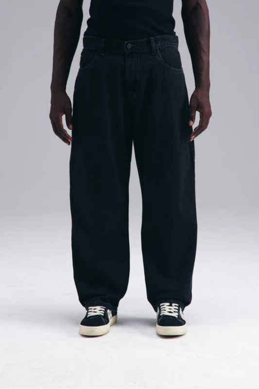 CALÇA BAGGY JEANS PANTS - WASHED BLACK PLANO C