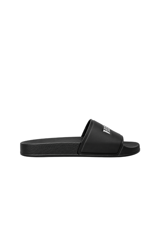 CHINELO SLIDE HOCKS BLACK/SILVER