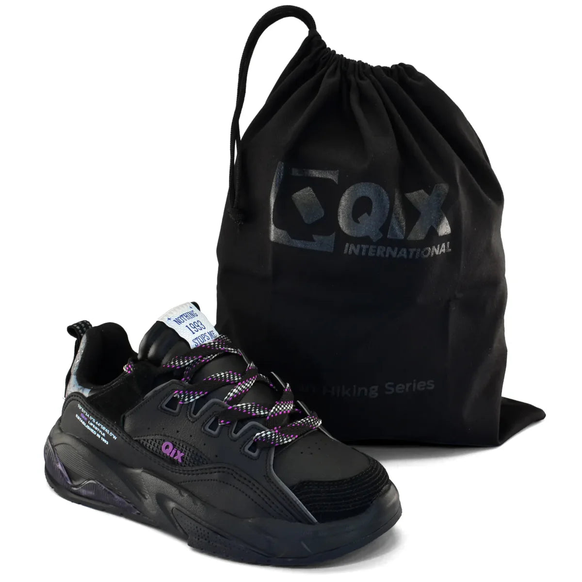 TENIS FEAT AD MASC SINTETICO SOLA TR/PVC QIX 52020025 PRETO/UVA