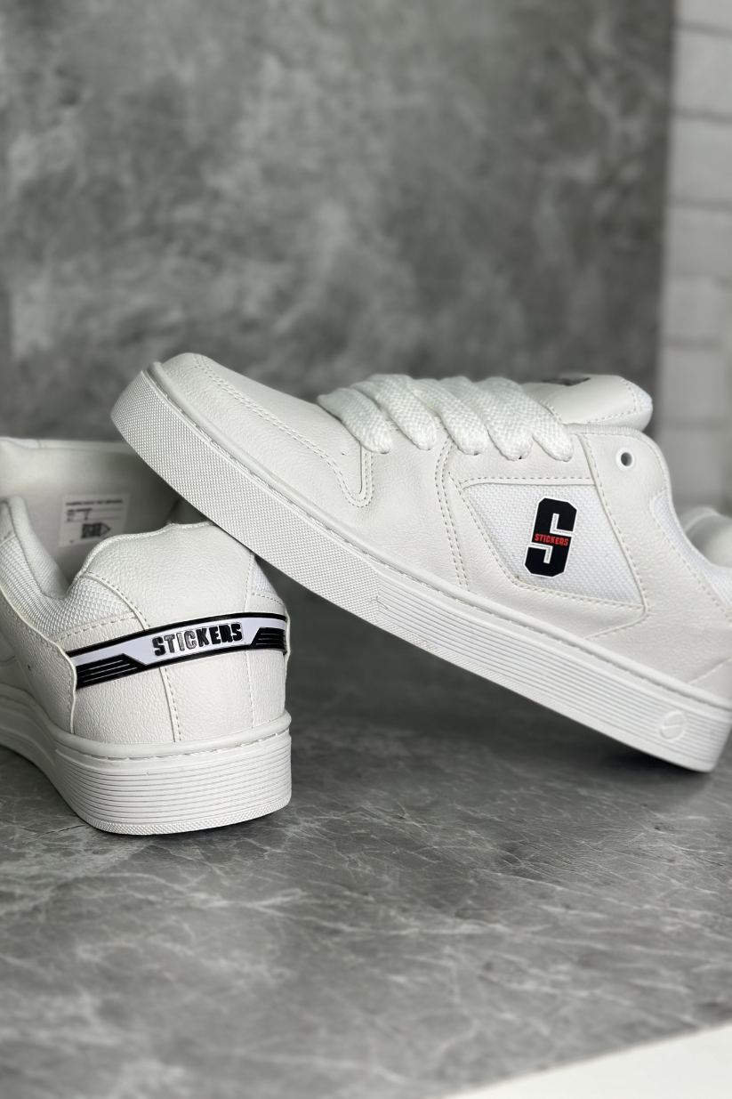 TÊNIS STICKERS PREMIUM PREM03 - BRANCO BRILHANTE