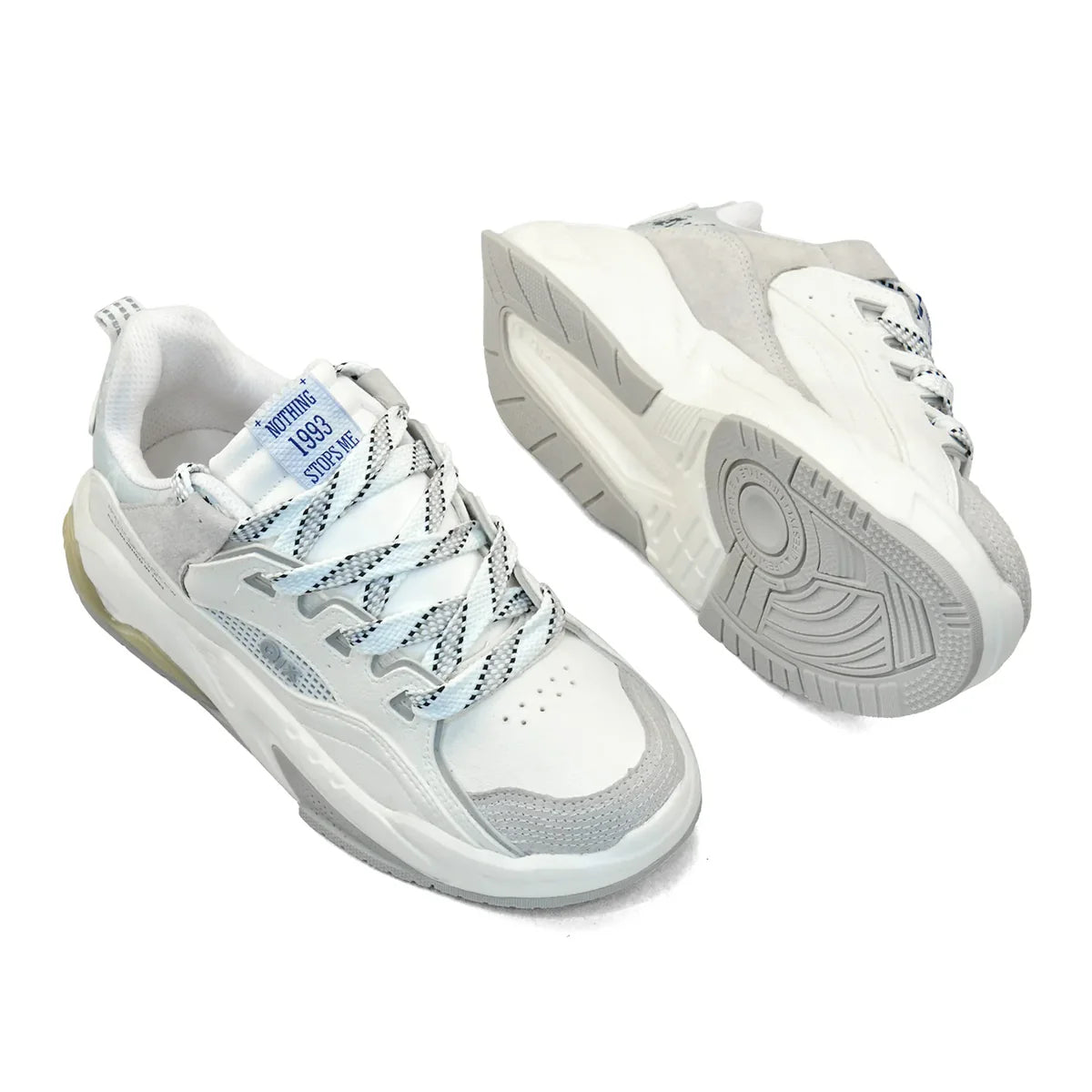 TENIS FEAT AD MASC SINTETICO SOLA TR/PVC QIX 52020025 BRANCO/CINZA