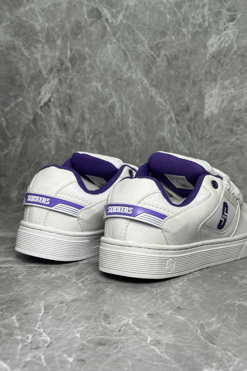 TÊNIS STICKERS PREMIUM PREM03 - WHITE PURPLE