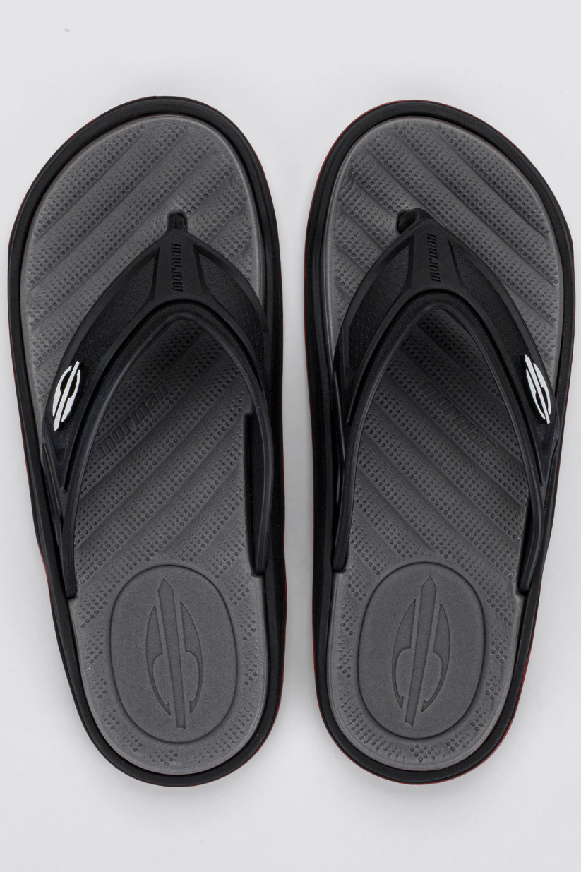 CHINELO MORMAII BALIAN AD BS371  GF PRETO/CINZA/VERMELHO