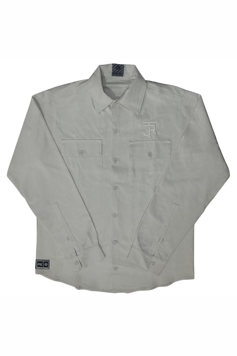 CAMISA OVER MANGA LONGA SARJA LINHO JOHN ROGER