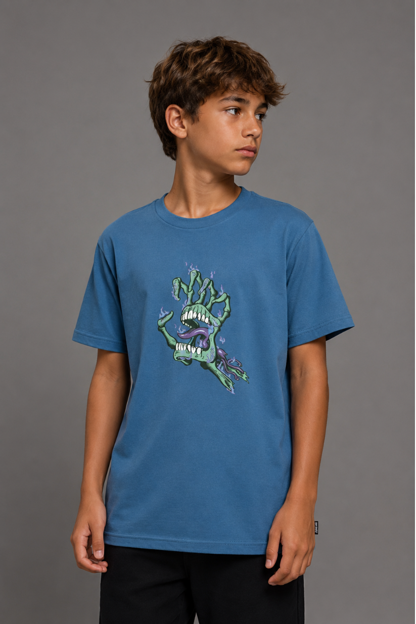 CAMISETA INFANTO JUVENIL BURNIT HANDE SANTA CRUZ