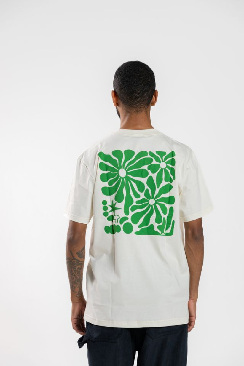 CAMISETA MALHA FLORES HOCKS