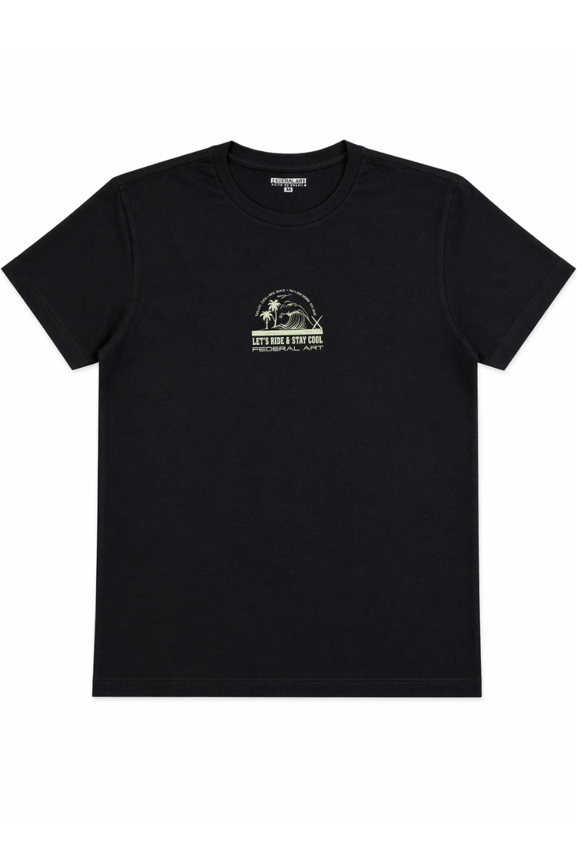 CAMISETA MC JUV 17352 FEDERAL ART PRETO