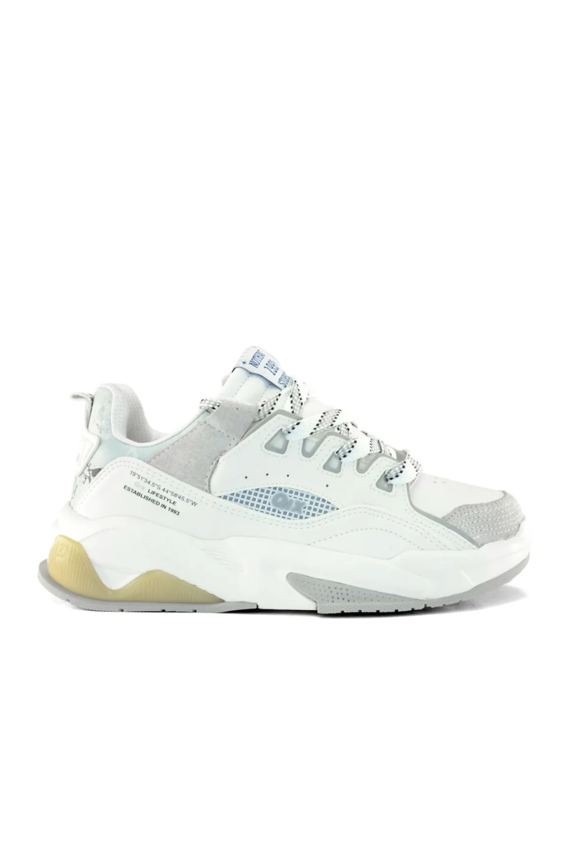 TENIS FEAT AD MASC SINTETICO SOLA TR/PVC QIX 52020025 BRANCO/CINZA