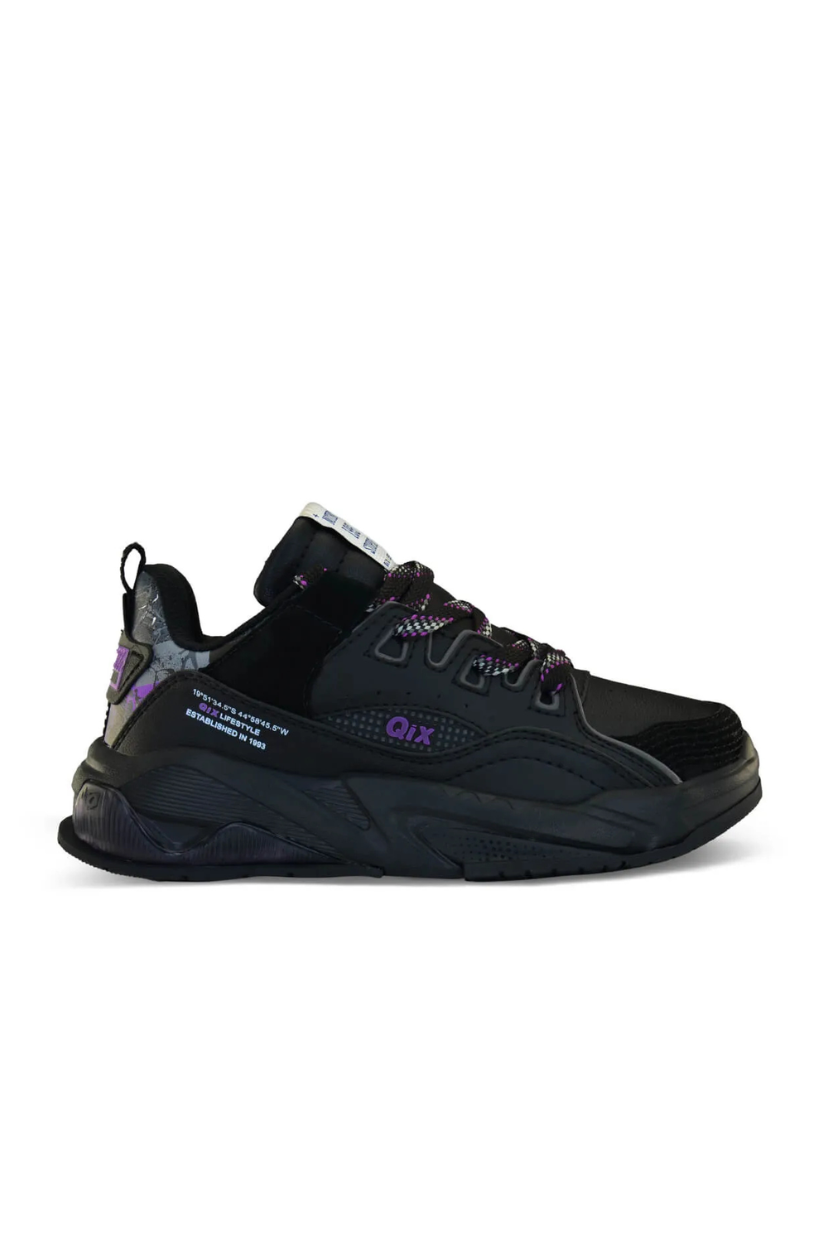 TENIS FEAT AD MASC SINTETICO SOLA TR/PVC QIX 52020025 PRETO/UVA