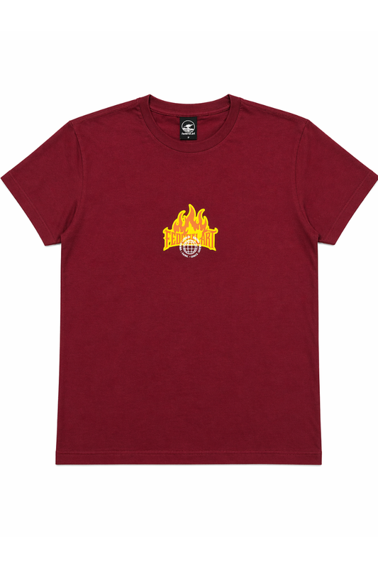 CAMISETA MC JUV 17324 FEDERAL ART BORDO